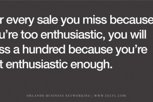 Enthusiasm Sells