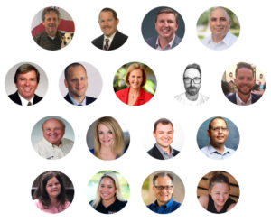 composite of EEC business networking group member headshots in Orlando