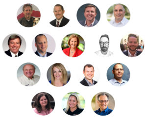 composite of EEC business networking group member headshots in Orlando