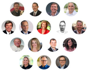 composite of EEC business networking group member headshots in Orlando