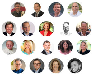 composite of EEC business networking group member headshots in Orlando