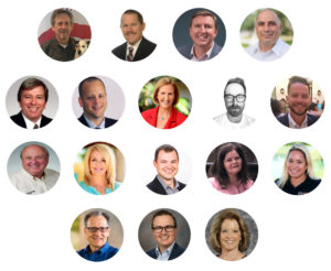 composite of EEC business networking group member headshots in Orlando