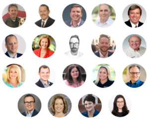 composite of EEC business networking group member headshots in Orlando