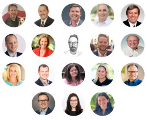 composite of EEC business networking group member headshots in Orlando